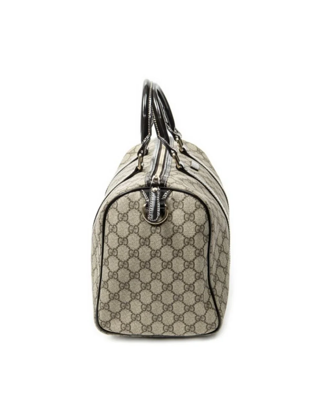 Gucci Midi Amboston Dark Brown Beige Supreme Canvas Handbag - Picture 4 of 10